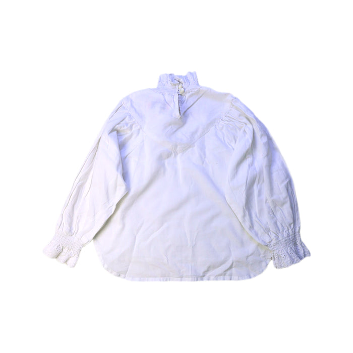 A White Long Sleeve Tops from Claudine in size 3T for girl. (Back View)
