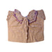 A Beige Short Sleeve Tops from Emile et Ida in size 2T for girl. (Front View)