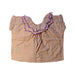 A Beige Short Sleeve Tops from Emile et Ida in size 2T for girl. (Back View)