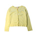 A Yellow Cardigans from Bonpoint in size 6T for girl. (Front View)