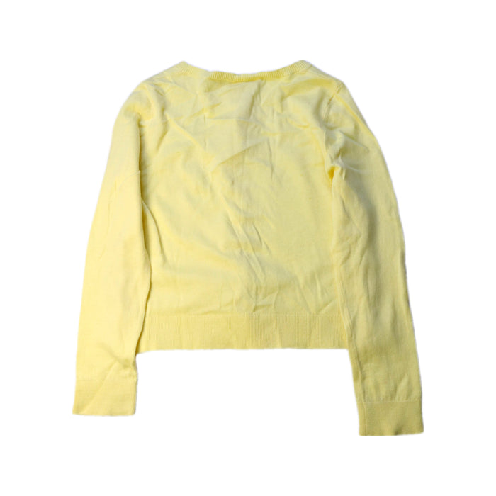 A Yellow Cardigans from Bonpoint in size 6T for girl. (Back View)