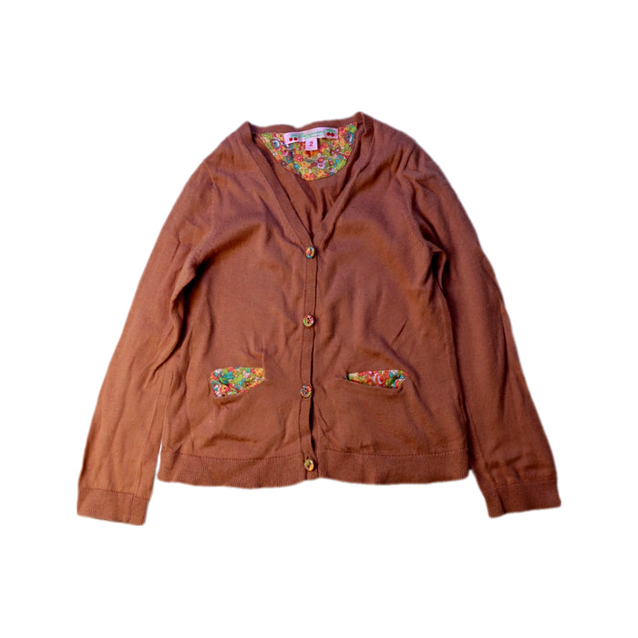 A Brown Cardigans from Bonpoint in size 2T for girl. (Front View)