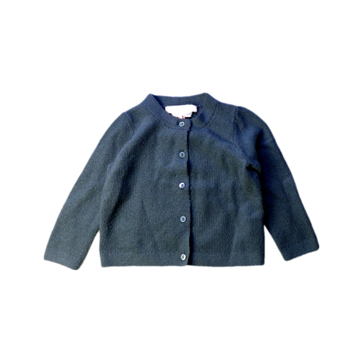 A Navy Cardigans from Bonpoint in size 12-18M for girl. (Front View)