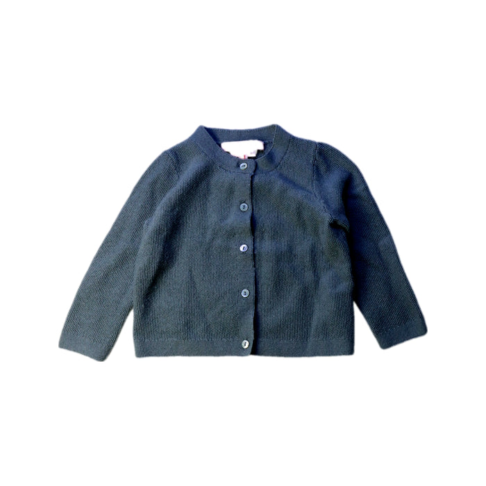 A Navy Cardigans from Bonpoint in size 12-18M for girl. (Front View)