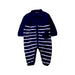 A Navy Long Sleeve Rompers from Sergent Major in size 12-18M for boy. (Front View)