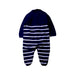 A Navy Long Sleeve Rompers from Sergent Major in size 12-18M for boy. (Back View)