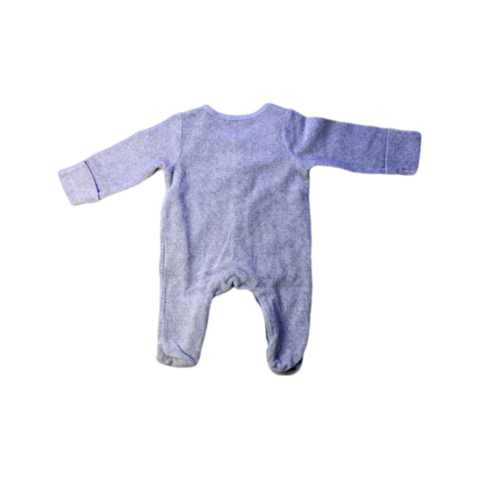 A Grey Long Sleeve Bodysuits from Bout'Chou in size Newborn for neutral. (Back View)