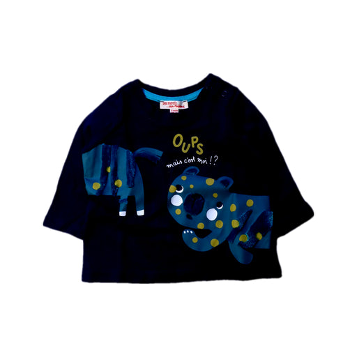 A Blue Long Sleeve Tops from DPAM in size 0-3M for boy. (Front View)