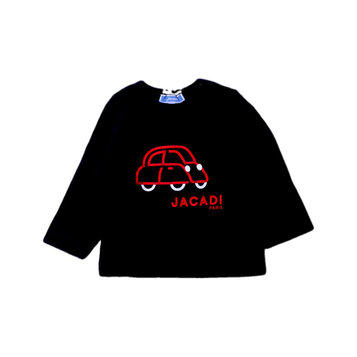 A Black Long Sleeve T Shirts from Jacadi in size 3-6M for boy. (Front View)