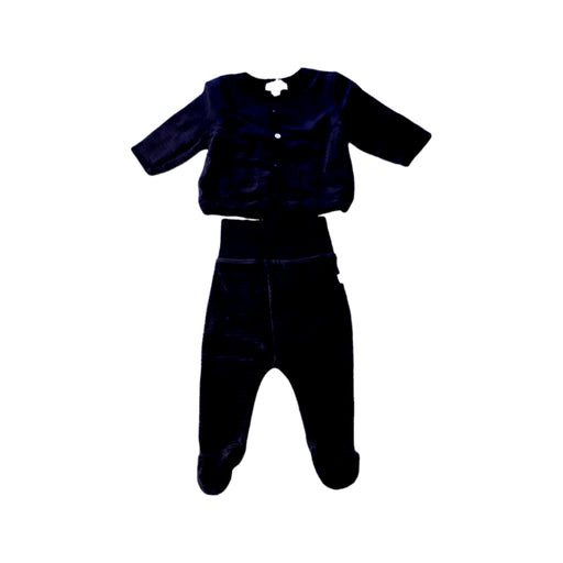 A Navy Pants Sets from Absorba in size 0-3M for boy. (Front View)