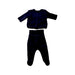 A Navy Pants Sets from Absorba in size 0-3M for boy. (Back View)