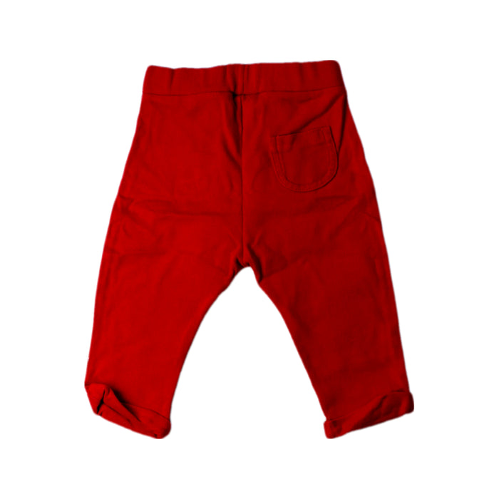 A Red Casual Pants from Petit Bateau in size 3-6M for boy. (Back View)
