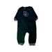 A Green Long Sleeve Rompers from Petit Bateau in size 2T for boy. (Front View)