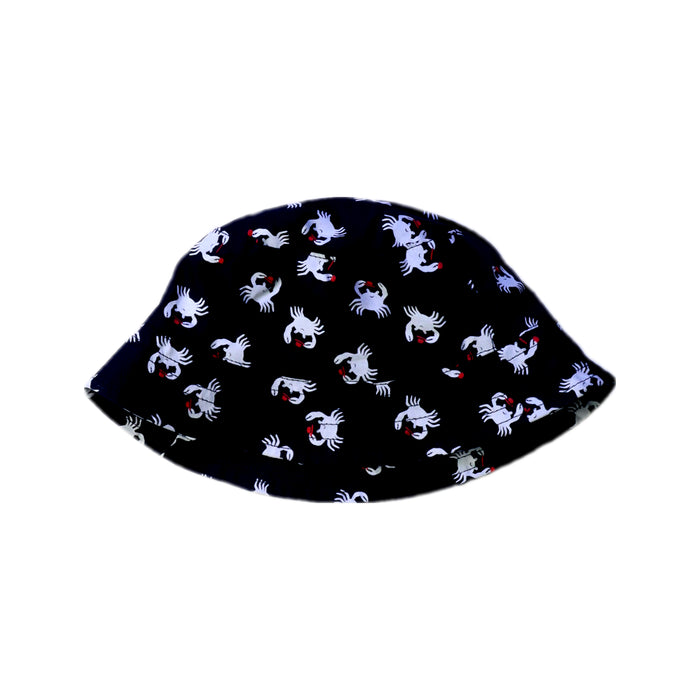 A Black Sun Hats from Bout'Chou in size 18-24M for boy. (Back View)