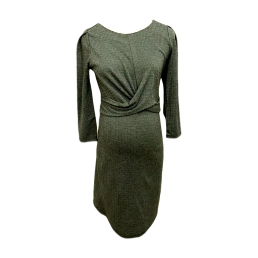 A Green Long Sleeve Dresses from Envie de Fraise in size Maternity-M for maternity. (Front View)