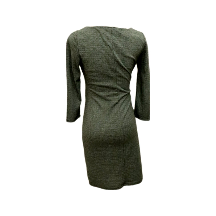 A Green Long Sleeve Dresses from Envie de Fraise in size Maternity-M for maternity. (Back View)