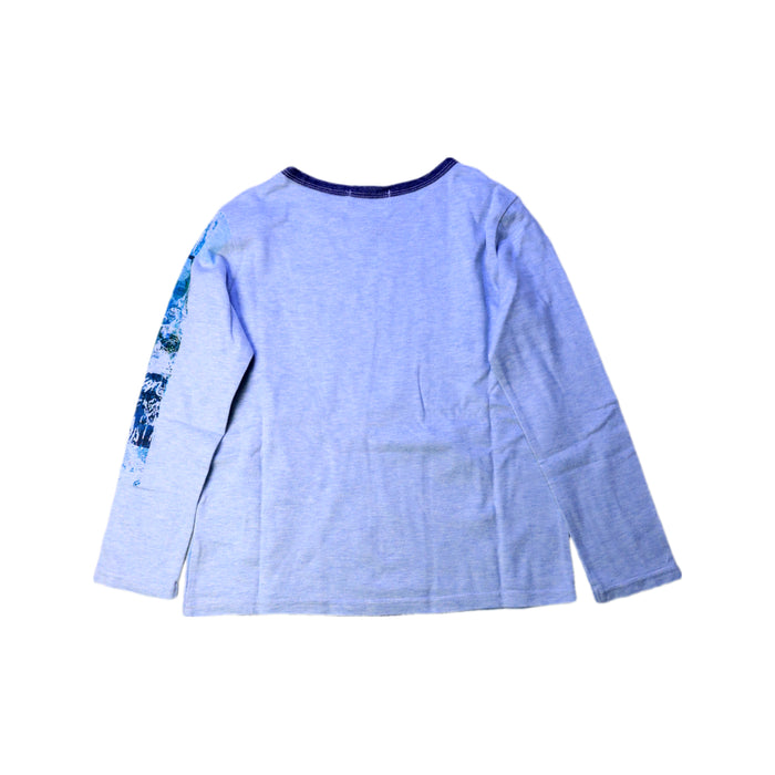 A Blue Long Sleeve Tops from Comme Ça Fille in size 5T for boy. (Back View)