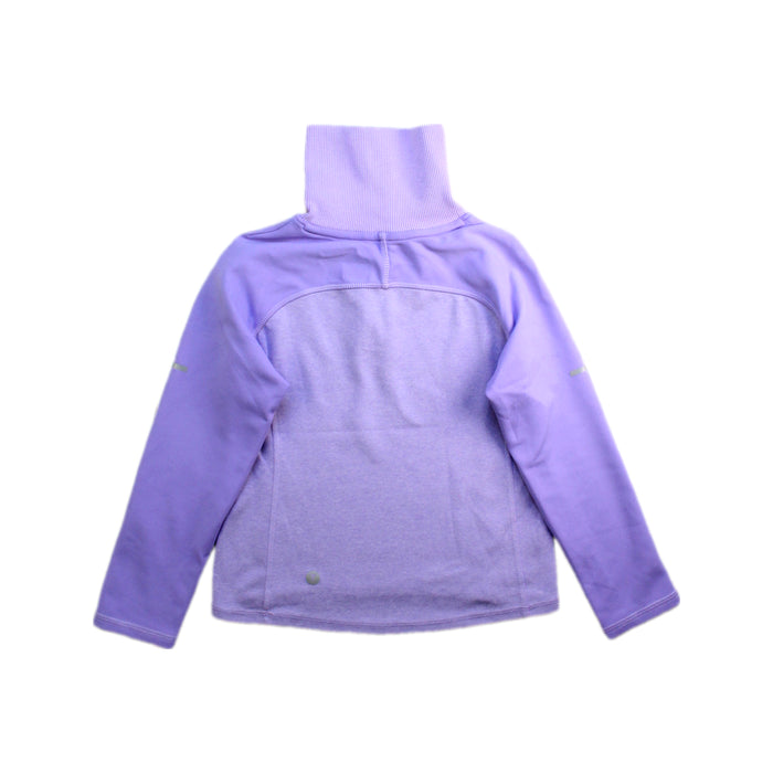 A Purple Zippered Sweatshirts from Moody Tiger in size 4T for girl. (Back View)