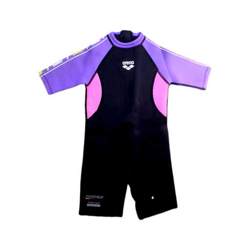 A Black Wetsuits from Arena in size 4T for girl. (Front View)