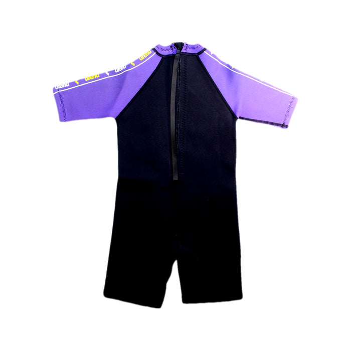 A Black Wetsuits from Arena in size 4T for girl. (Back View)
