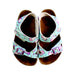 A Pink Sandals from Birkenstock in size 5T for girl. (Back View)