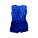 A Blue Sleeveless Rompers from Levi's in size 12-18M for girl. (Back View)