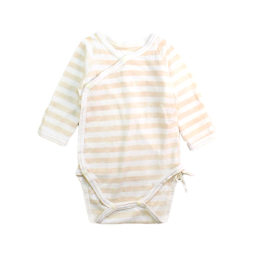 A Beige Long Sleeve Bodysuits from Primeval in size 12-18M for neutral. (Front View)