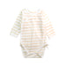 A Beige Long Sleeve Bodysuits from Primeval in size 12-18M for neutral. (Front View)