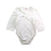 A White Long Sleeve Bodysuits from Nicholas & Bears in size 6-12M for girl. (Front View)