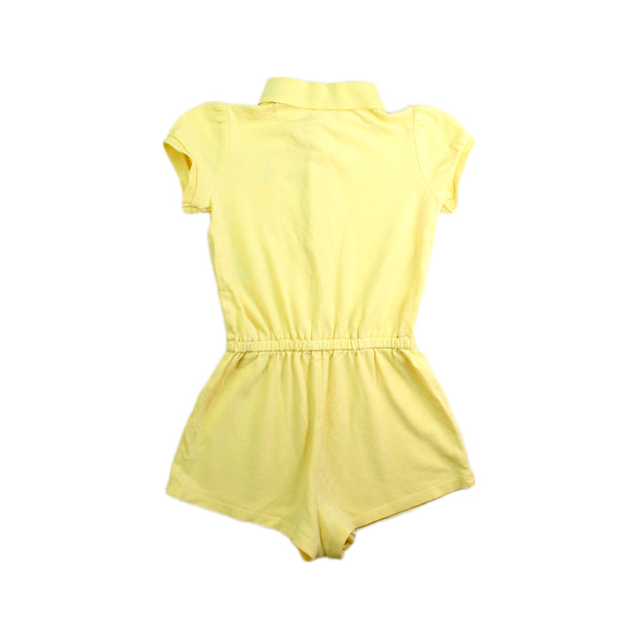 A Yellow Short Sleeve Rompers from Ralph Lauren in size 18-24M for girl. (Back View)