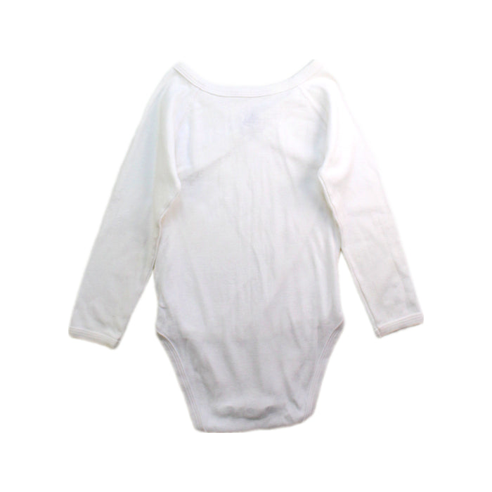 A White Long Sleeve Bodysuits from Petit Bateau in size 6-12M for neutral. (Back View)