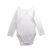 A White Long Sleeve Bodysuits from Petit Bateau in size 6-12M for neutral. (Back View)
