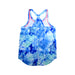 A Blue Sleeveless Tops from Ivivva in size 10Y for girl. (Back View)