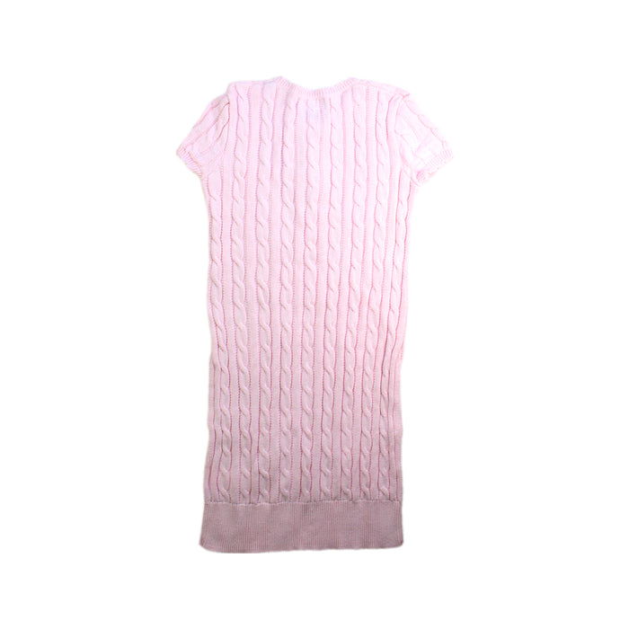 A Pink Sweater Dresses from Polo Ralph Lauren in size 8Y for girl. (Back View)