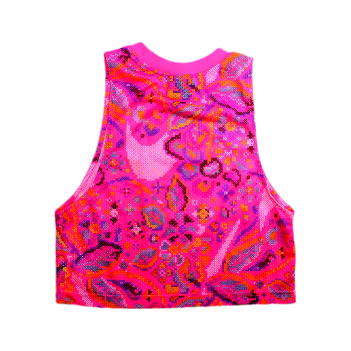 A Pink Sleeveless Tops from Nike in size 6T for girl. (Back View)