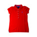 A Red Short Sleeve Polos from Polo Ralph Lauren in size 7Y for girl. (Front View)