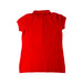A Red Short Sleeve Polos from Polo Ralph Lauren in size 7Y for girl. (Back View)