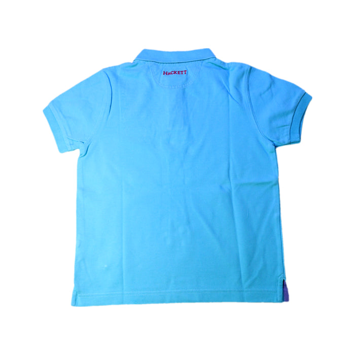 A Blue Short Sleeve Polos from Hackett in size 7Y for boy. (Back View)