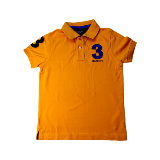 A Orange Short Sleeve Polos from Hackett in size 7Y for boy. (Front View)