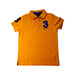 A Orange Short Sleeve Polos from Hackett in size 7Y for boy. (Front View)