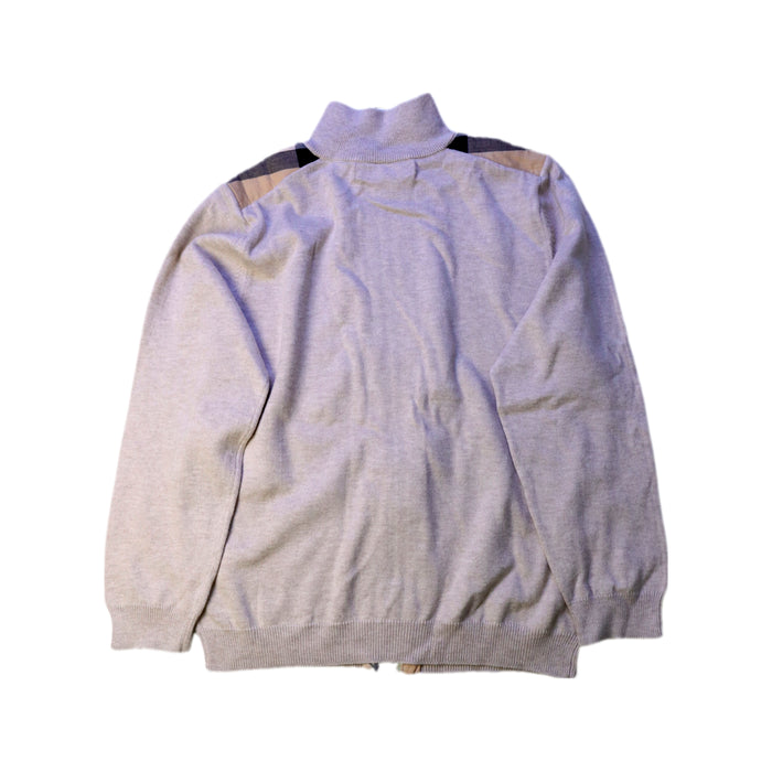 A Grey Zippered Sweatshirts from Burberry in size 7Y for neutral. (Back View)