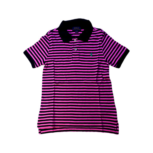 A Pink Short Sleeve Polos from Polo Ralph Lauren in size 5T for boy. (Front View)