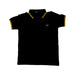 A Black Short Sleeve Polos from Fred Perry in size 5T for boy. (Front View)