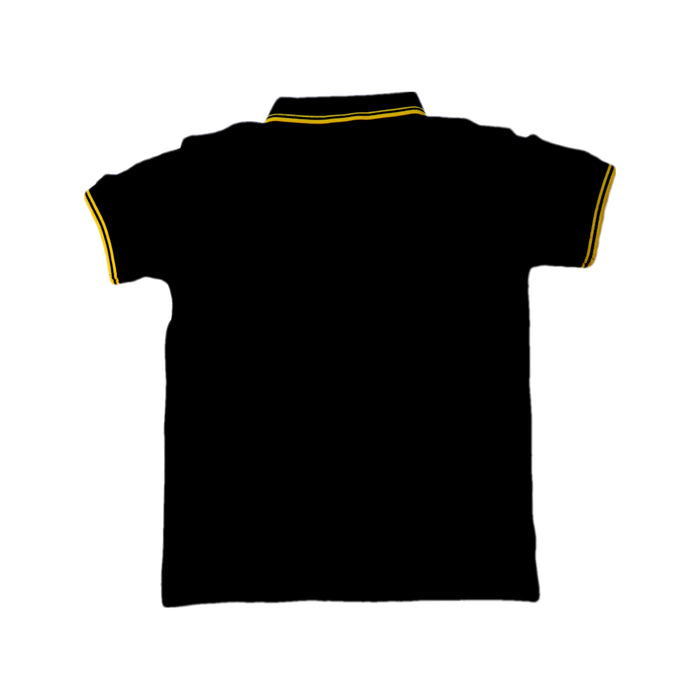A Black Short Sleeve Polos from Fred Perry in size 5T for boy. (Back View)