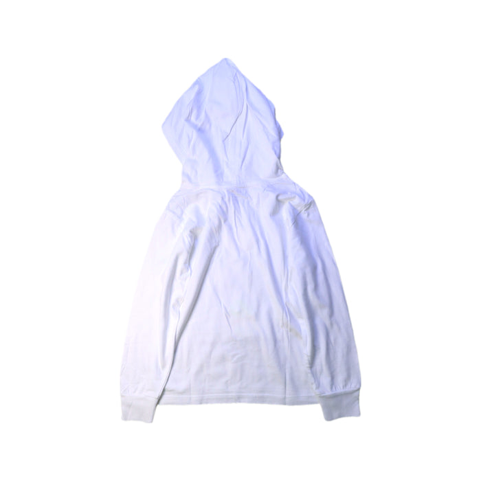 A White Hooded Sweatshirts from Polo Ralph Lauren in size 6T for boy. (Back View)