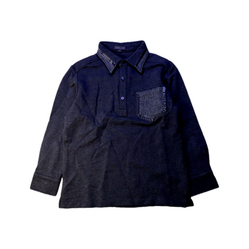 A Navy Long Sleeve Polos from Nicholas & Bears in size 8Y for boy. (Front View)
