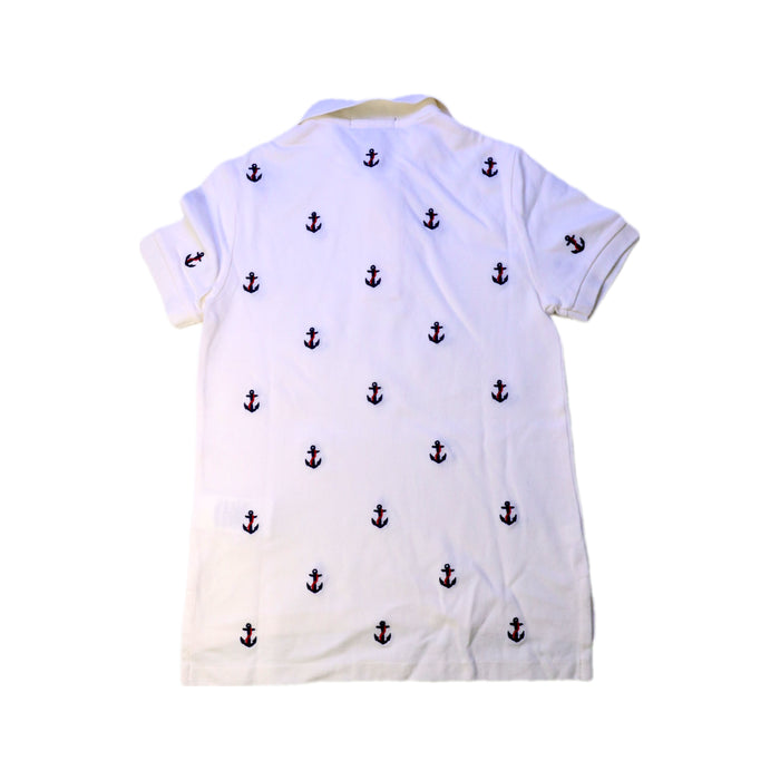 A White Short Sleeve Polos from Polo Ralph Lauren in size 5T for boy. (Back View)