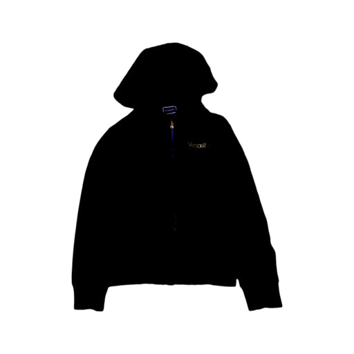 A Black Zippered Sweatshirts from Young Versace in size 10Y for boy. (Front View)