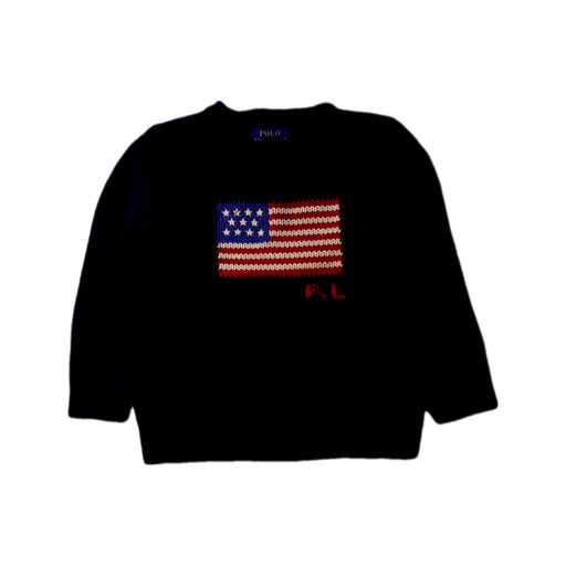 A Navy Knit Sweaters from Polo Ralph Lauren in size 3T for boy. (Front View)