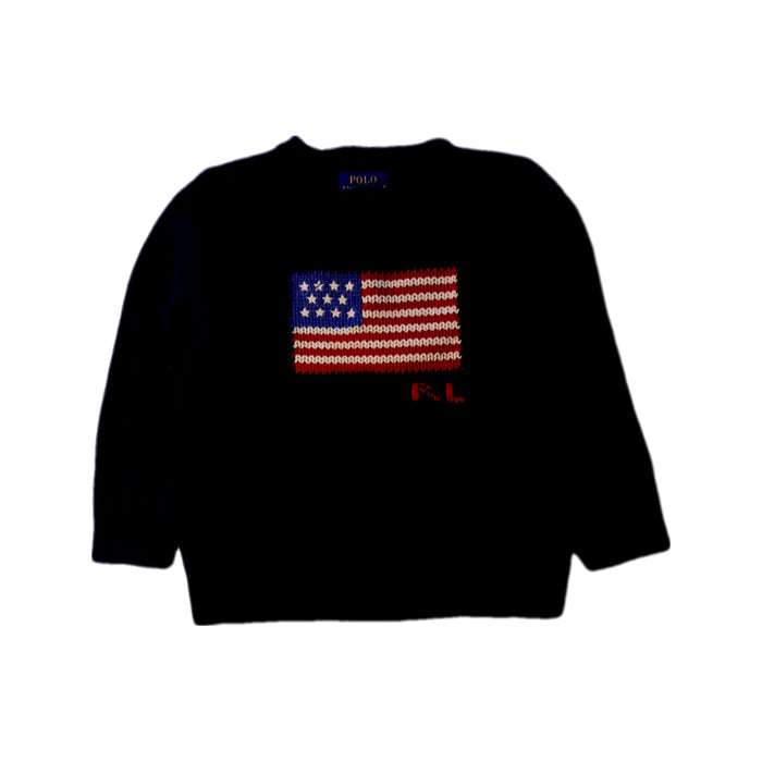 A Navy Knit Sweaters from Polo Ralph Lauren in size 3T for boy. (Front View)